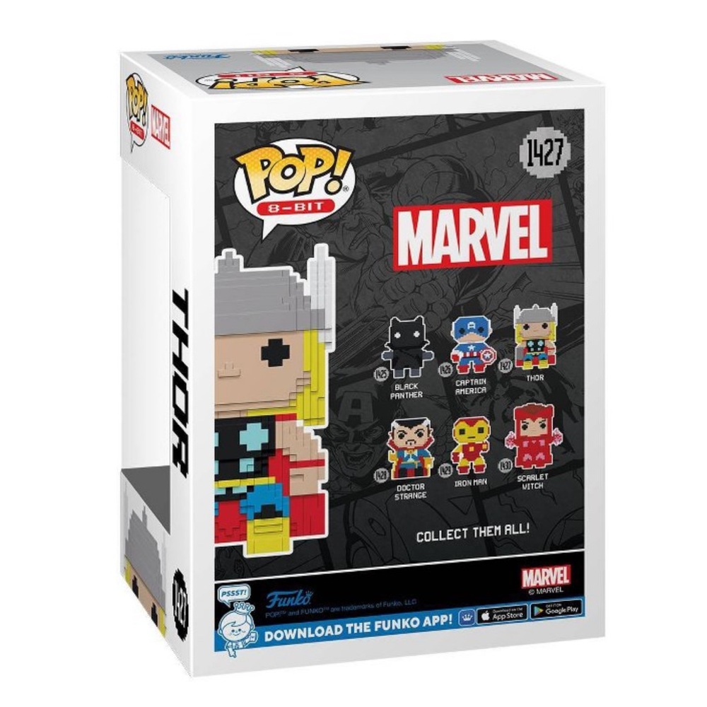 Funko Pop! VAULTED 8-Bit Thor Figure #1427 - Picture 3 of 10